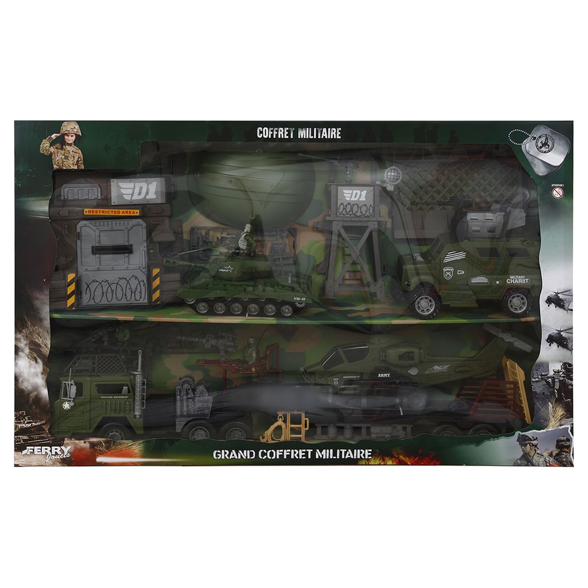 Voir la diapositive 4 : Ferry Jacques & Cie Grand coffret véhicules militaires