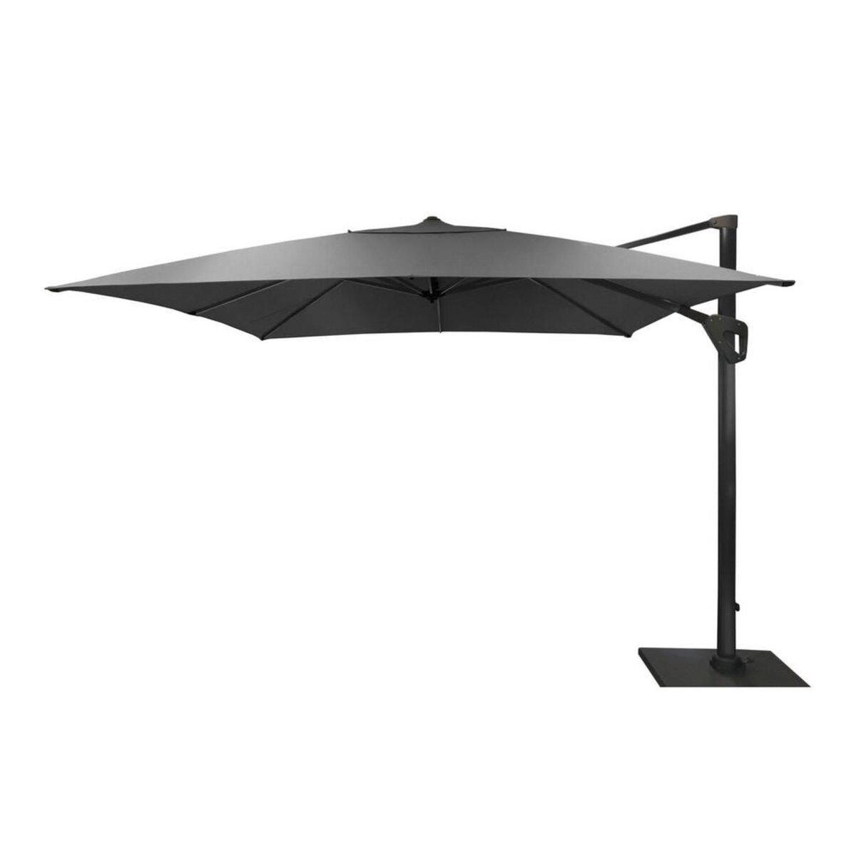 Proloisirs Parasol déporté Elios FULL LED alu/novasun - chiné foncé 3 x 3 m