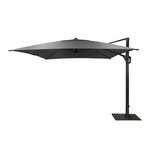 Proloisirs Parasol déporté Elios FULL LED alu/novasun - chiné foncé 3 x 3 m