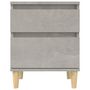 Voir la diapositive 5 : VIDAXL Table de chevet Gris beton 40x35x50 cm