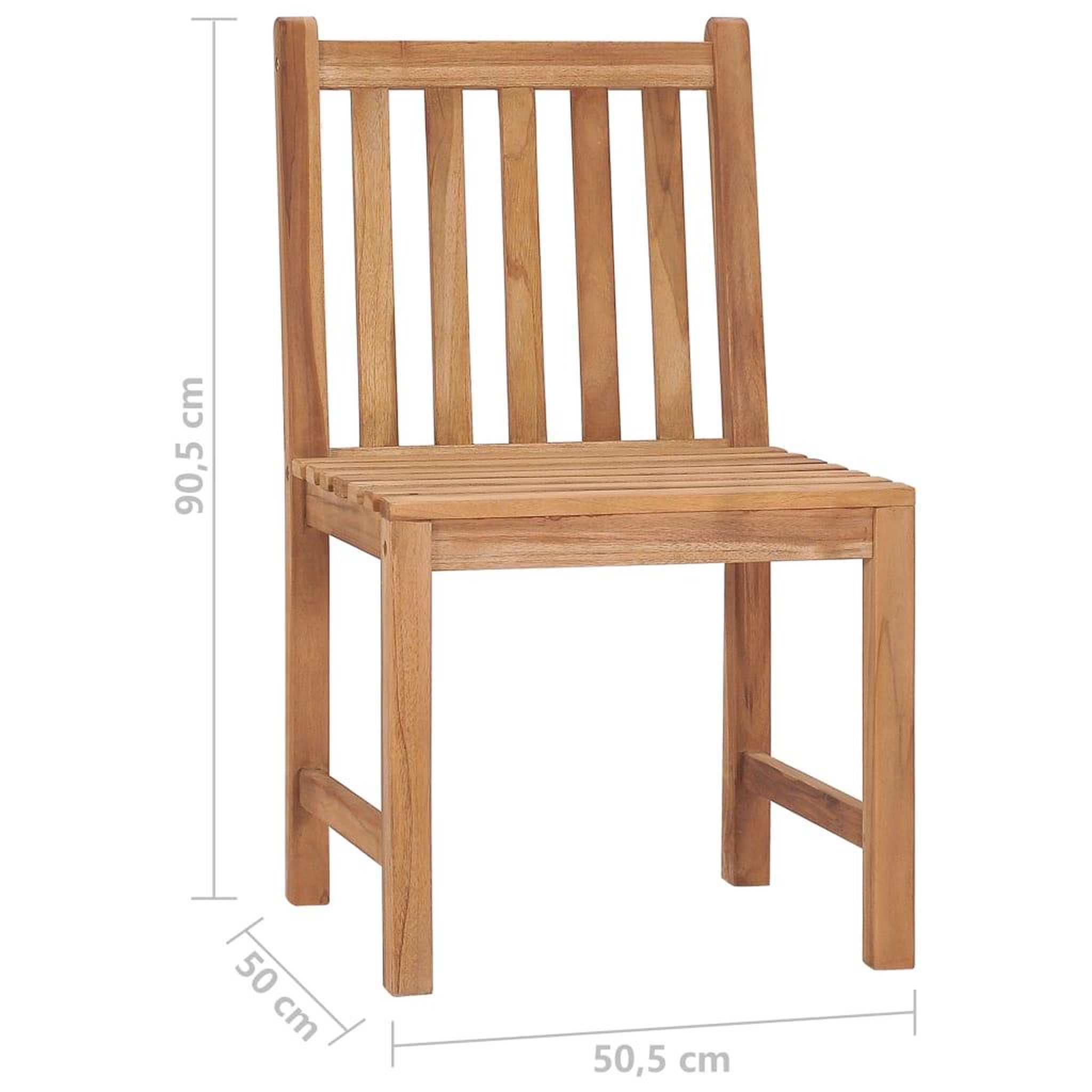 Voir la diapositive 6 : VIDAXL Chaises de jardin lot de 2 avec coussins Bois de teck massif