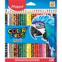 MAPED Boîte de 24 crayons de couleurs Color'Peps Animals