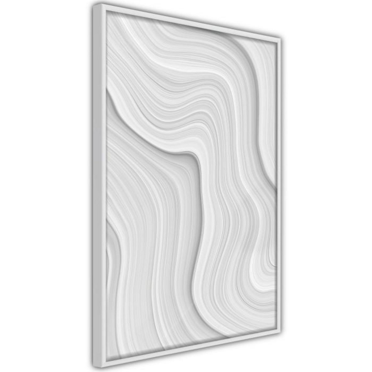 Paris Prix Affiche Murale Encadrée  Snow Contour Lines