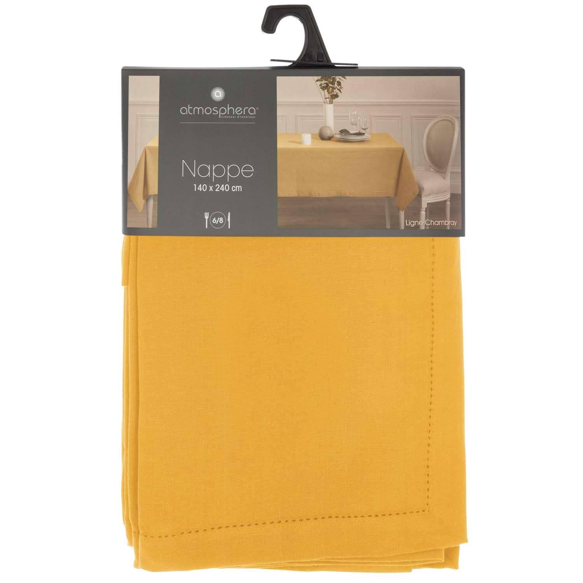 Voir la diapositive 4 : ATMOSPHERA Nappe rectangulaire jane en coton