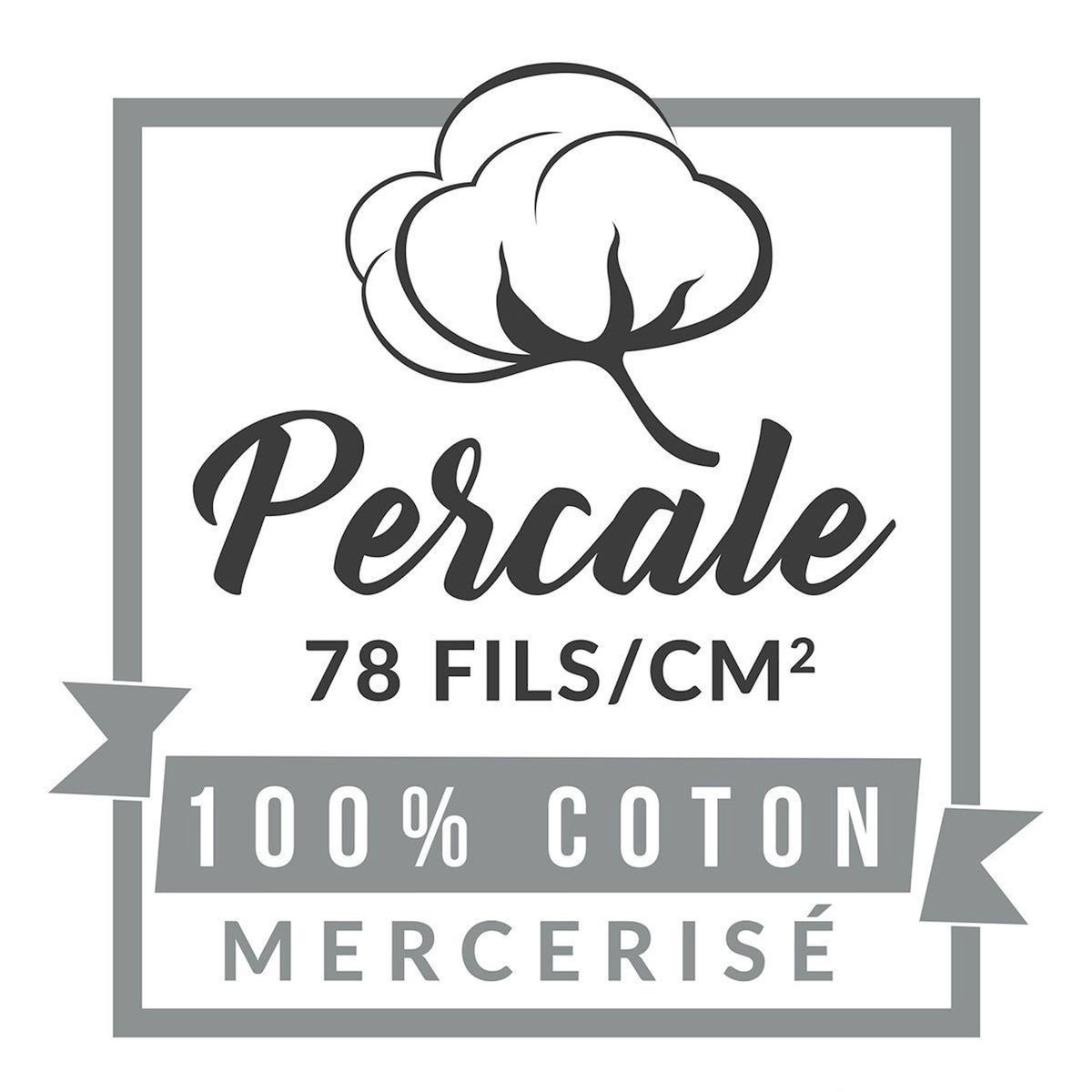 Paris Prix Drap Plat  Percaline  180x290cm Blanc