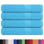 Voir la diapositive 2 : VIDAXL Serviettes de sauna 4pcs turquoise 80x200cm 360 g m² 100% coton