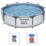 Voir la diapositive 2 : BESTWAY Bestway Ensemble de piscine Steel Pro MAX 305x76 cm