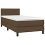 Voir la diapositive 3 : VIDAXL Sommier a lattes de lit et matelas et LED Marron fonce 80x200cm