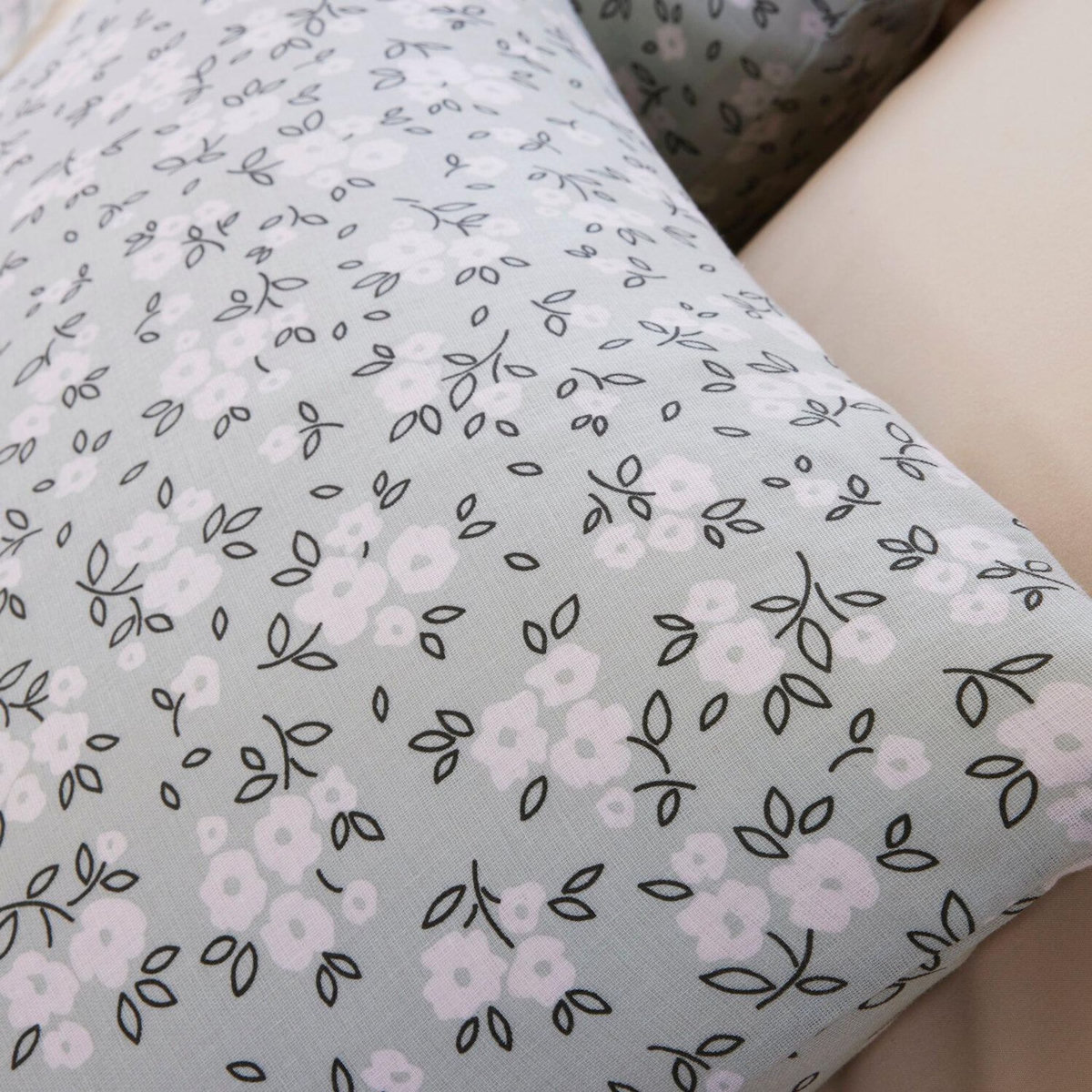 BATON ROUGE Parure housse de couette 100% gaze de coton imprimé edana