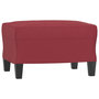 Voir la diapositive 5 : VIDAXL Ensemble de canapes 3 pcs rouge bordeaux similicuir