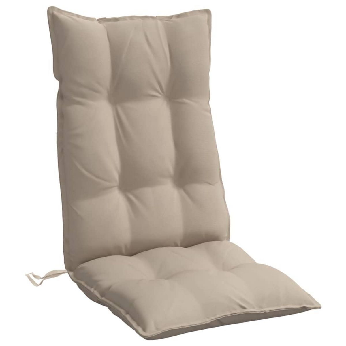 VIDAXL Coussins de chaise a dossier haut lot de 6 taupe tissu oxford