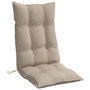 Voir la diapositive 5 : VIDAXL Coussins de chaise a dossier haut lot de 6 taupe tissu oxford