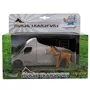 GLOB KIDS Kids Globe Die-cast Horse truck with Light and Sound Gray