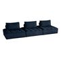 Voir la diapositive 2 : LISA DESIGN Marisol - canapé modulable droit 3 places - velours texturé