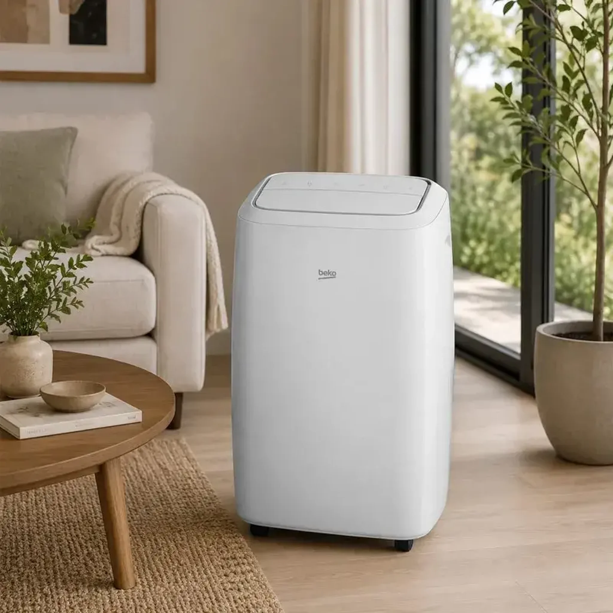 Voir la diapositive 2 : Beko Climatiseur mobile connecté - 9000 BTU - Wi-Fi & Commandes vocales