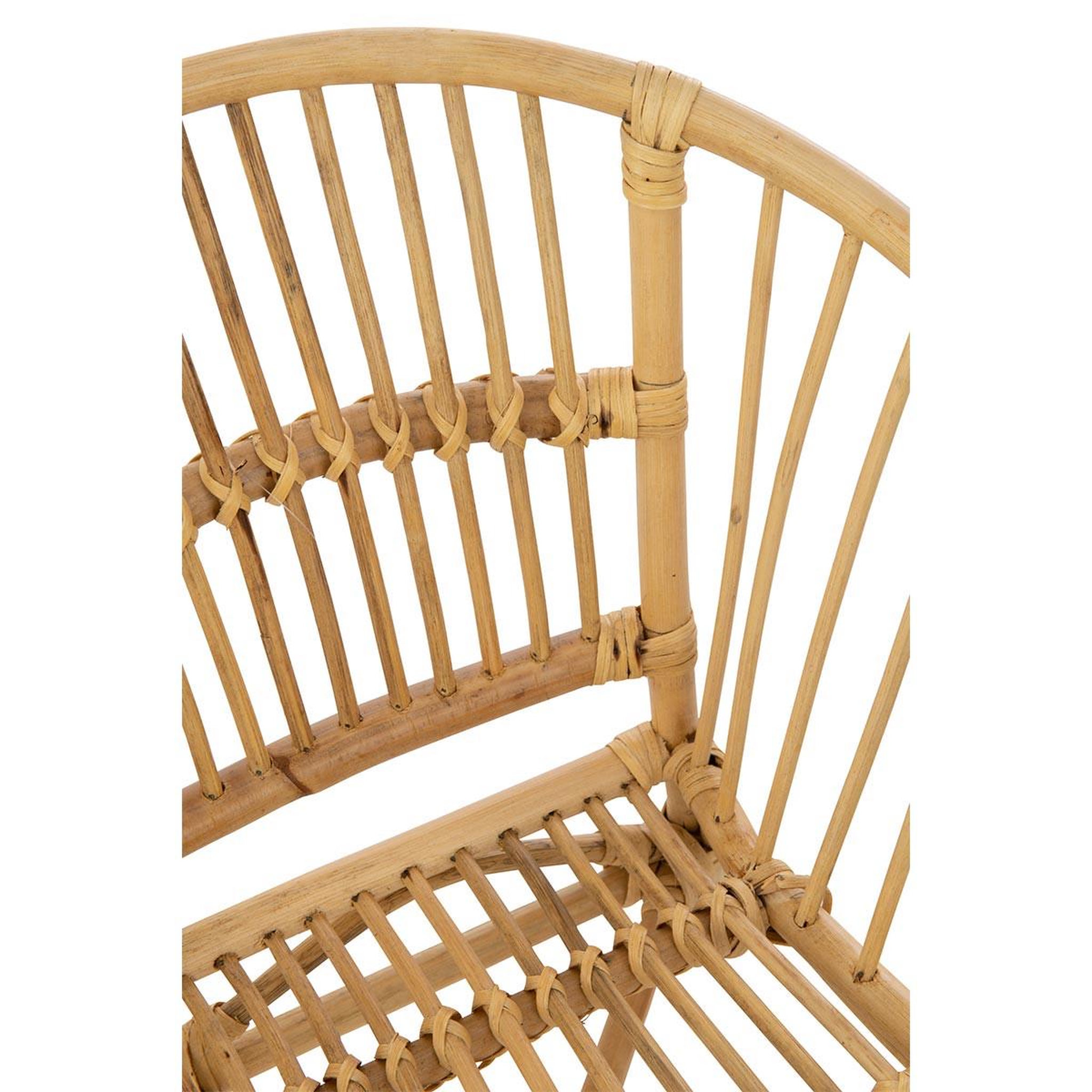 Voir la diapositive 5 : J-LINE Chaise enfant en rotin  filou  52cm naturel