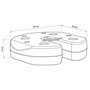 Voir la diapositive 6 : VIDAXL Poids pour belvedere 4 pcs Noir 220x50 mm Beton