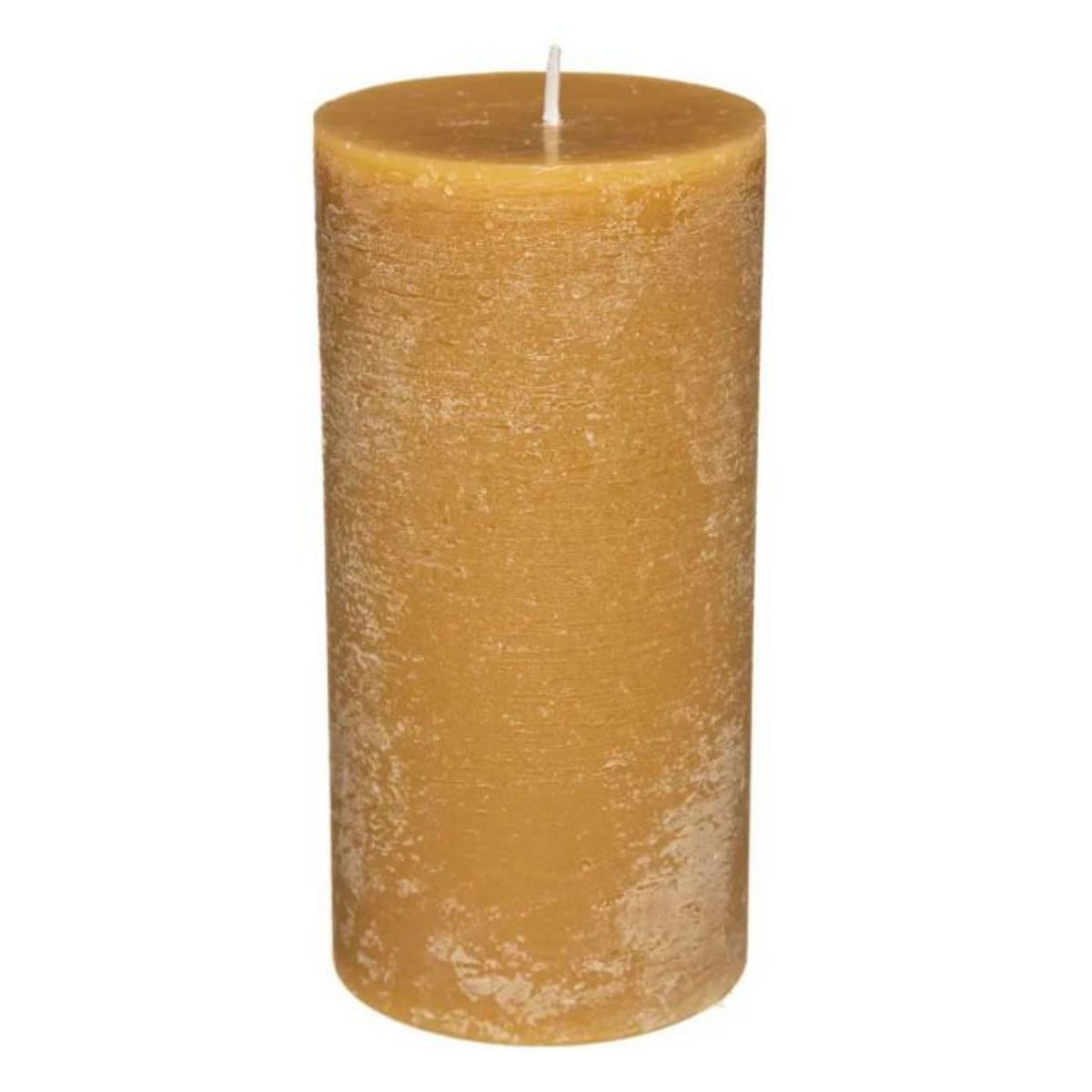 COMPTOIR DE LA BOUGIE Bougie Cylindrique  Rustic  14cm Jaune