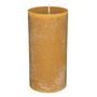 Voir la diapositive 1 : COMPTOIR DE LA BOUGIE Bougie Cylindrique  Rustic  14cm Jaune
