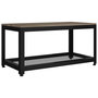 Voir la diapositive 2 : VIDAXL Table basse Gris et noir 90x45x45 cm MDF et fer