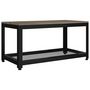 Voir la diapositive 2 : VIDAXL Table basse Gris et noir 90x45x45 cm MDF et fer
