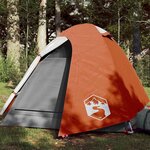 VIDAXL Tente de camping a dome 2 personnes orange impermeable