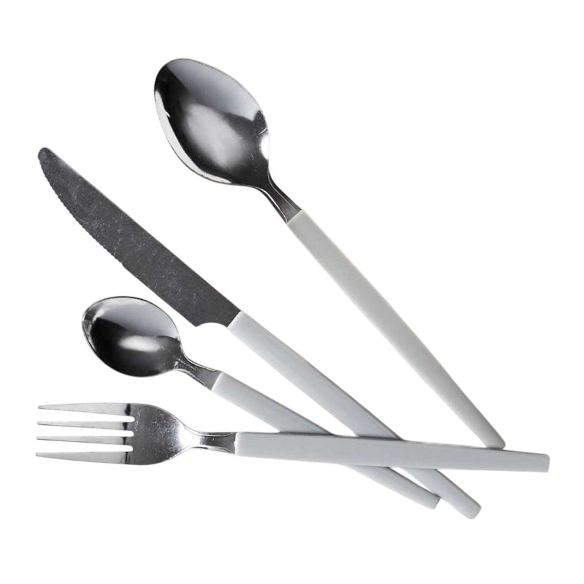 The Home Deco Factory Ménagère 16 Pièces en Inox  Line  21cm Gris