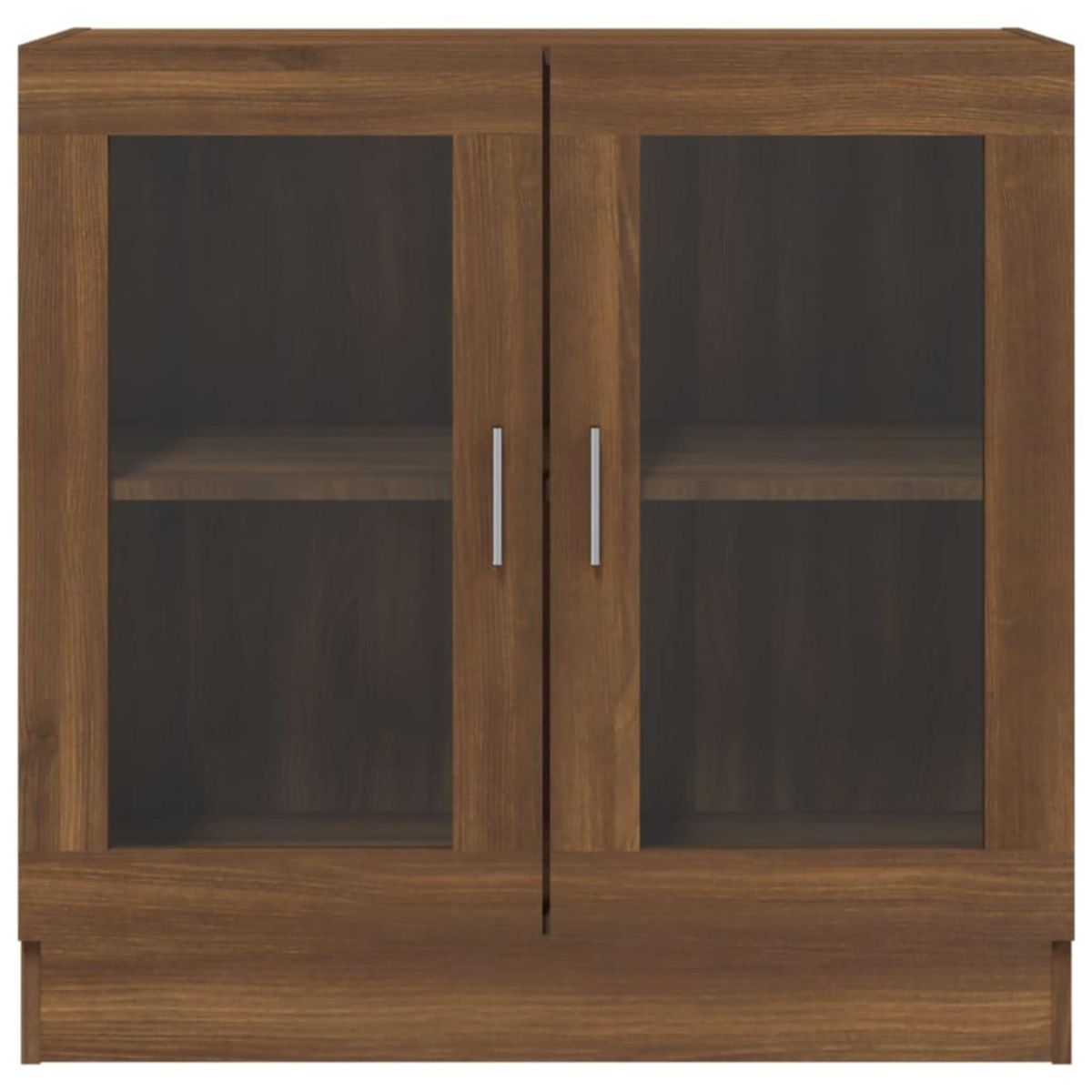 VIDAXL Armoire a vitrine Chene marron 82,5x30,5x80cm Bois d'ingenierie