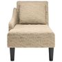 Voir la diapositive 4 : VIDAXL Fauteuil long et coussin/accoudoir droit gris clair