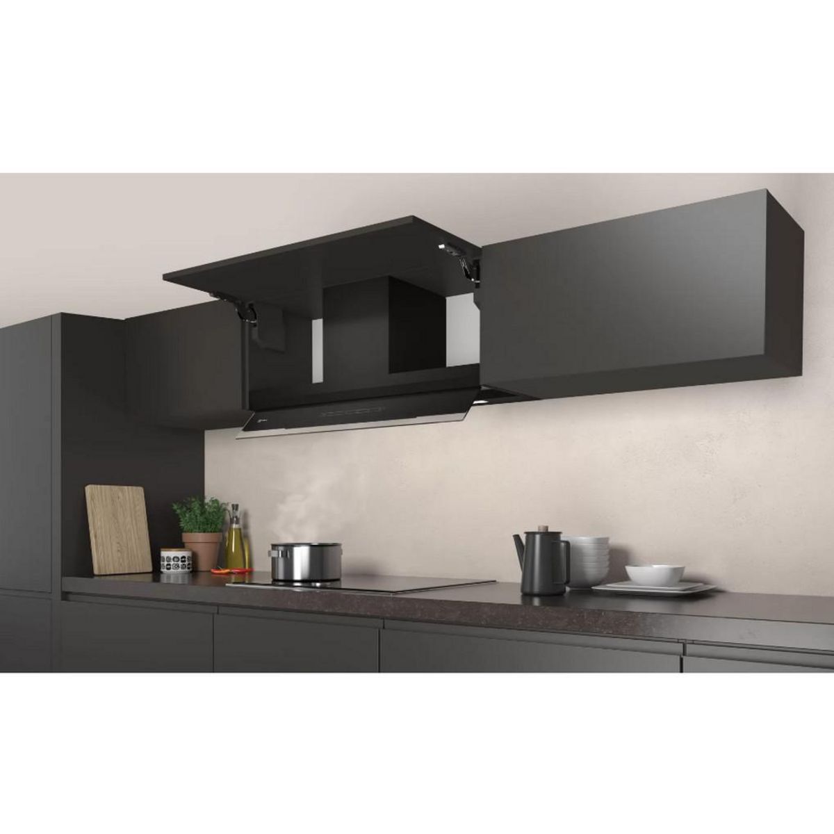 Neff Hotte box intégrée 90cm 460m3/h noir - d95xam2s0