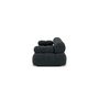 Voir la diapositive 4 : LISA DESIGN Ruby - canapé droit modulable 3 places en velours texturé