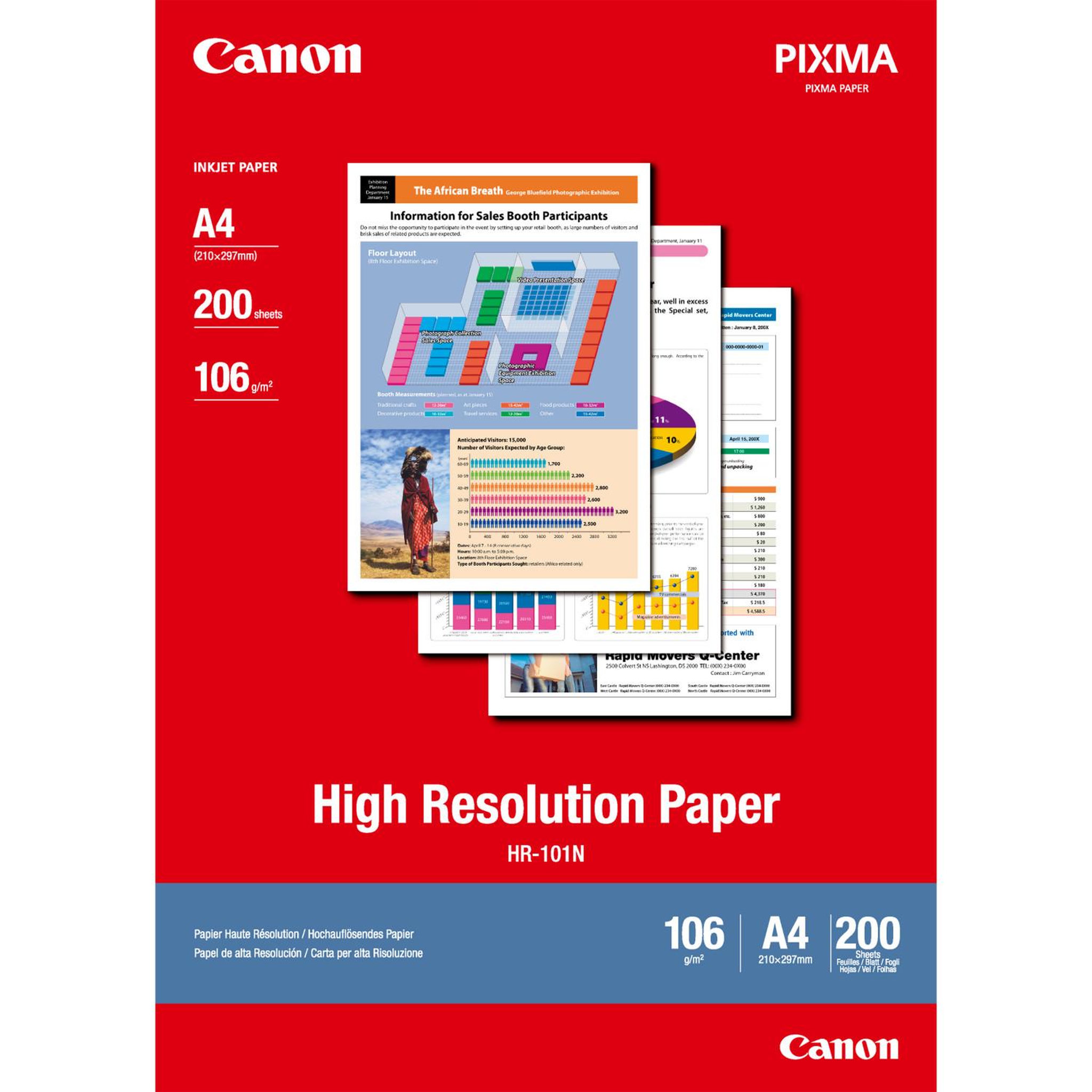 Voir la diapositive 2 : Canon Canon 1033a001 papier jet d'encre a4 (210x297 mm) blanc