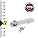 Master lock 725EURD Moraillon pour Porte avec Serrure à Clé Intégrée, 11,8 x 4,1 cm