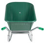 Voir la diapositive 3 : VIDAXL Brouette vert 90 L 150 kg acier galvanise et plastique