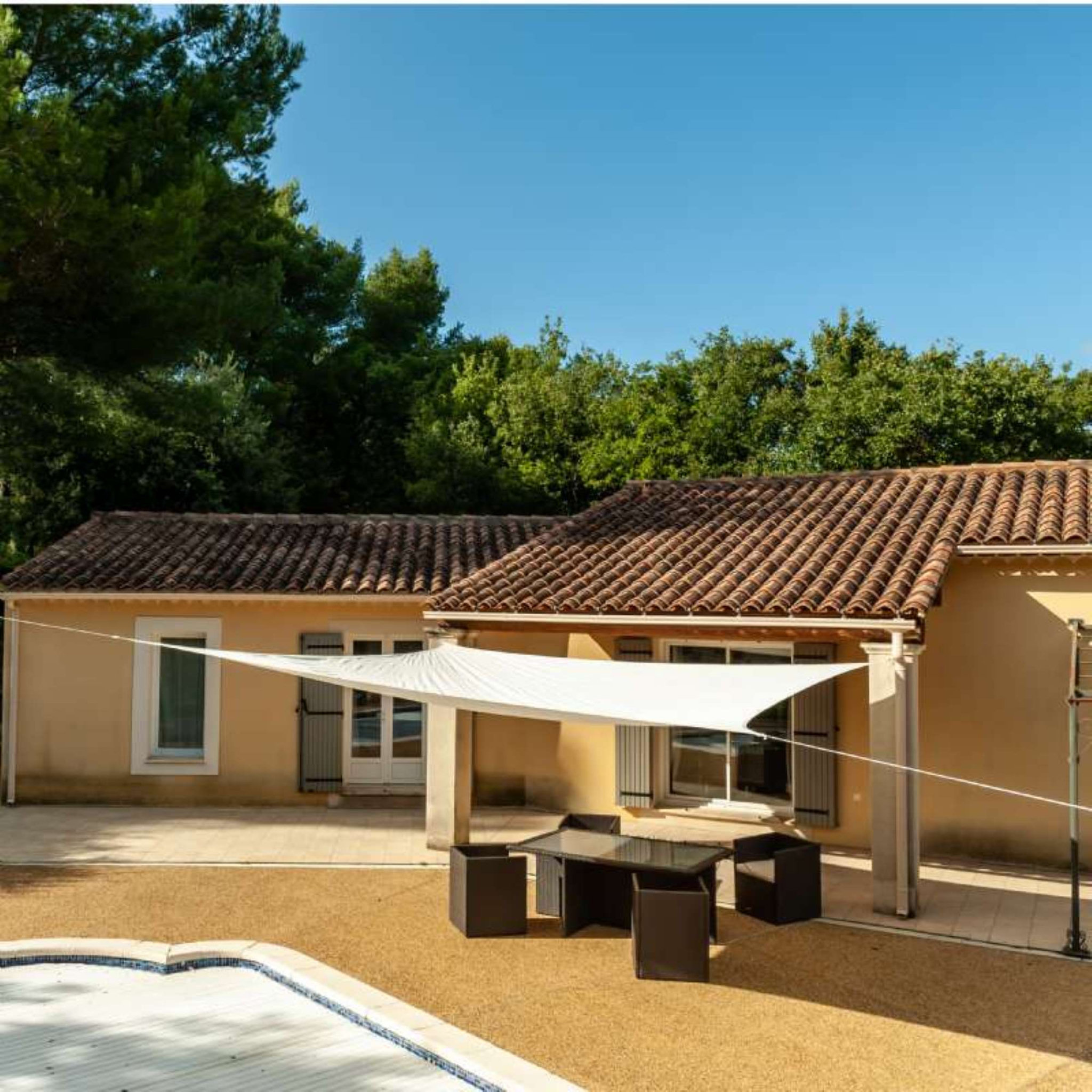 Voir la diapositive 1 :  Voile d'ombrage crème Werkapro 5 x 5 m