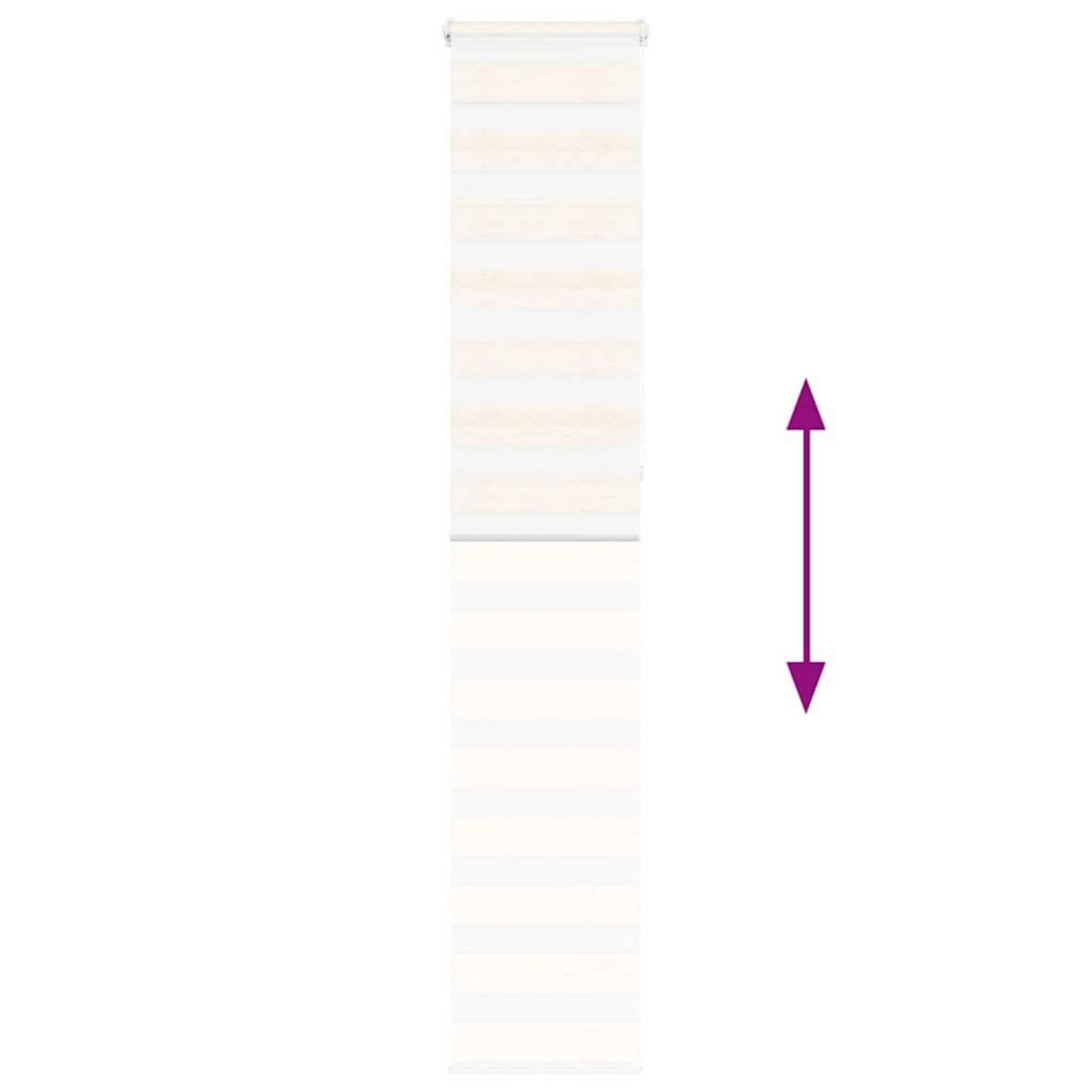 VIDAXL Store zebre beige marbre largeur du tissu 45,9 cm polyester