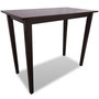 Voir la diapositive 2 : VIDAXL Set table et 4 chaises de bar en bois coloris marron