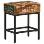 Voir la diapositive 3 : VIDAXL Table d'appoint 40x30x51 cm Bois massif de recuperation