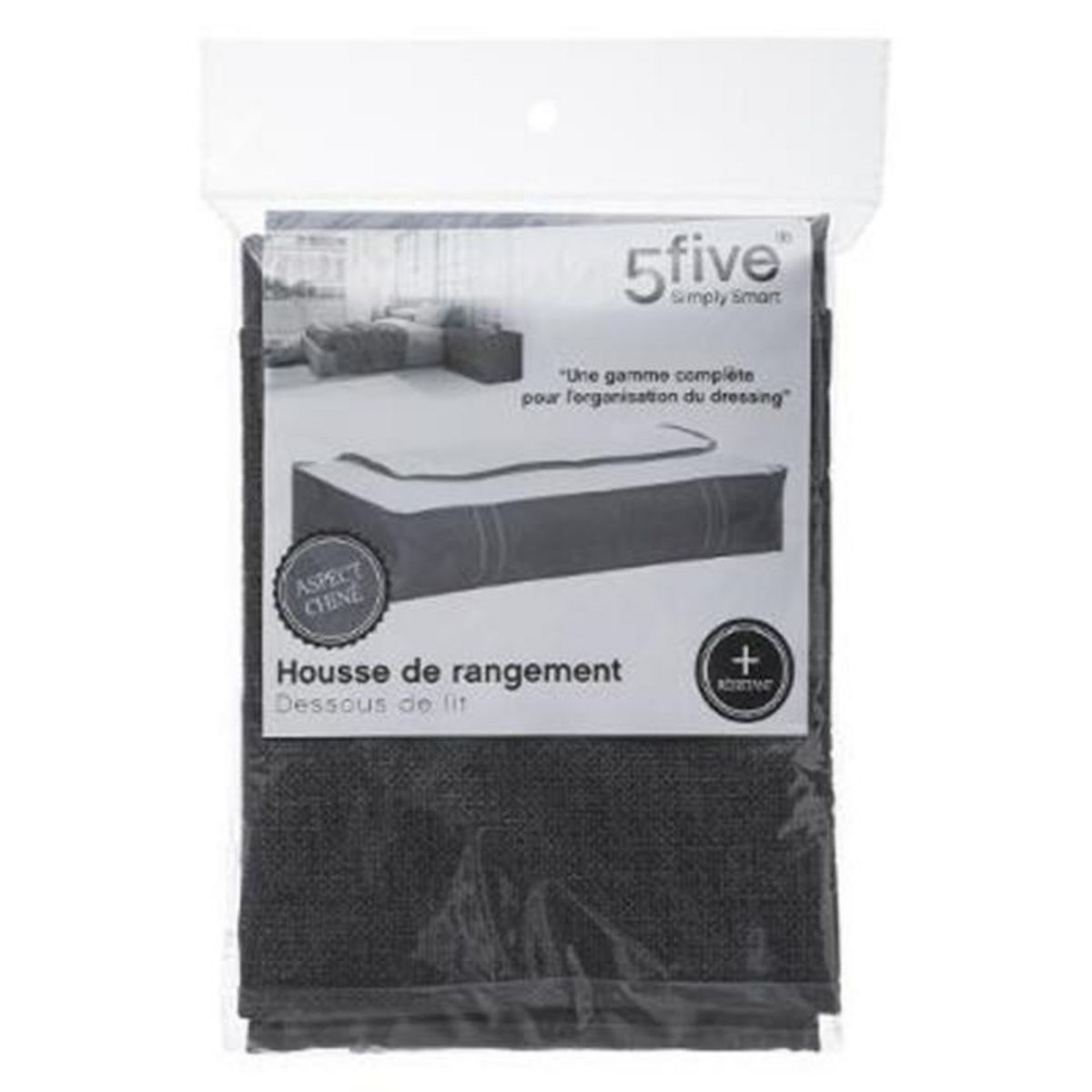 FIVE Housse de Rangement  Dressing  45x100cm Gris Foncé