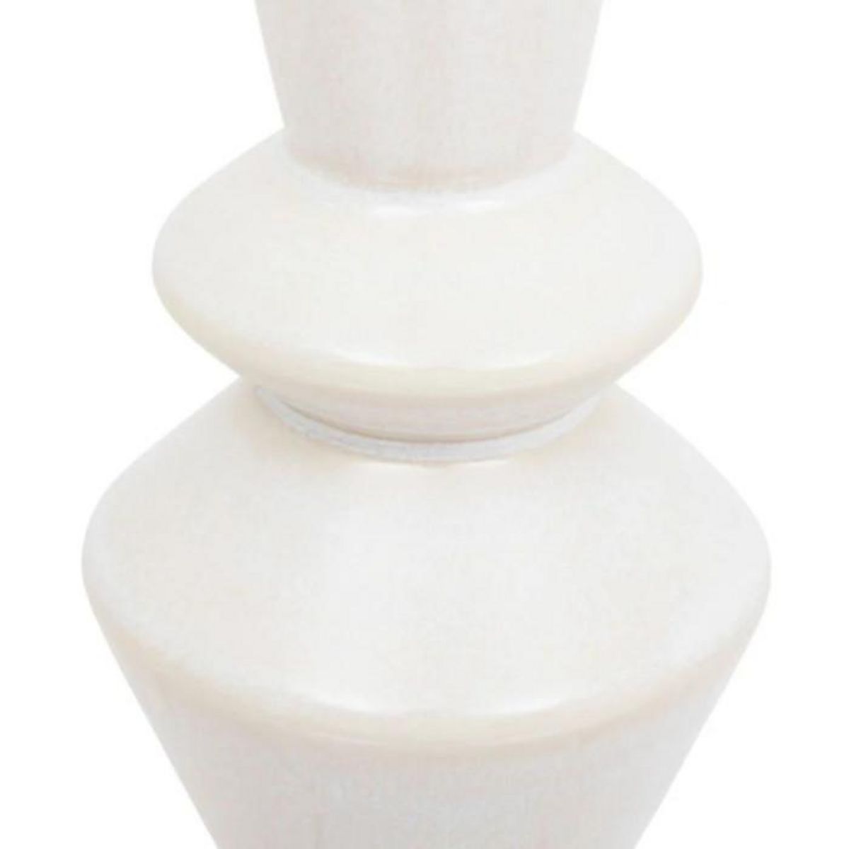 ATMOSPHERA Soliflore en Céramique  Soleya  14cm Blanc