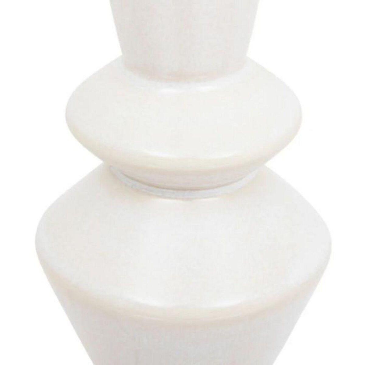 ATMOSPHERA Soliflore en Céramique  Soleya  14cm Blanc