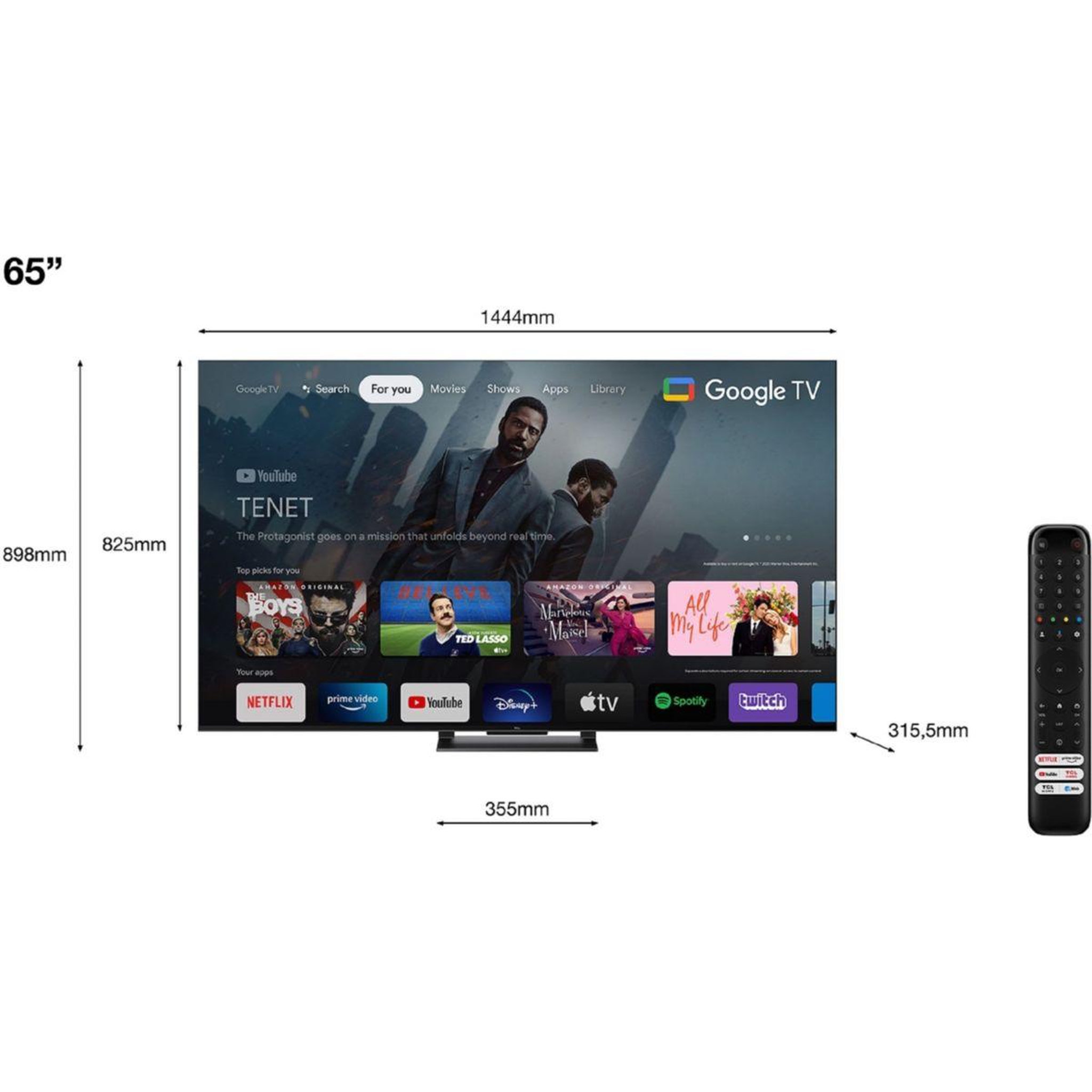 Voir la diapositive 3 : TCL TV QLED 65C745