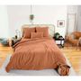 Voir la diapositive 2 : COTE DECO Parure de lit - Double gaze de coton