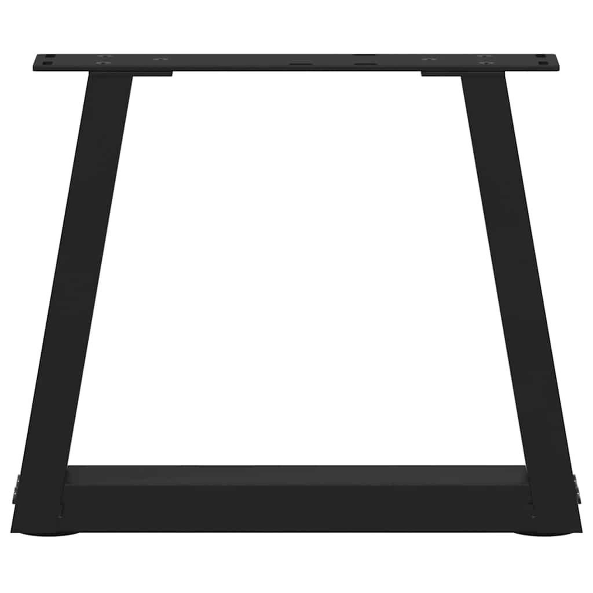 Voir la diapositive 5 : VIDAXL Pieds de table a manger forme V 2 pcs noir 40x(30-31,3)cm acier