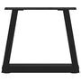 Voir la diapositive 5 : VIDAXL Pieds de table a manger forme V 2 pcs noir 40x(30-31,3)cm acier