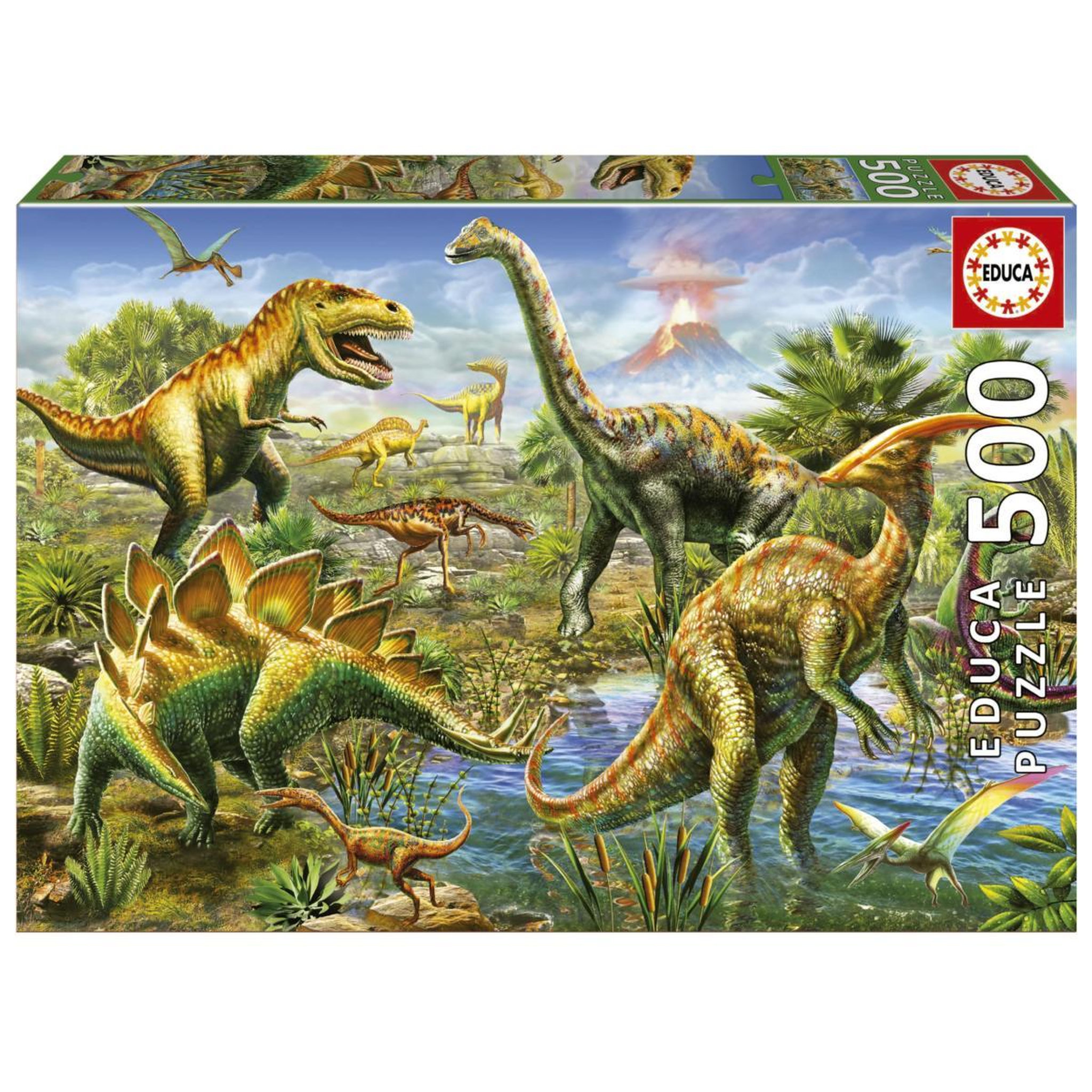 EDUCA Puzzle 500 pcs - Cour jurassique
