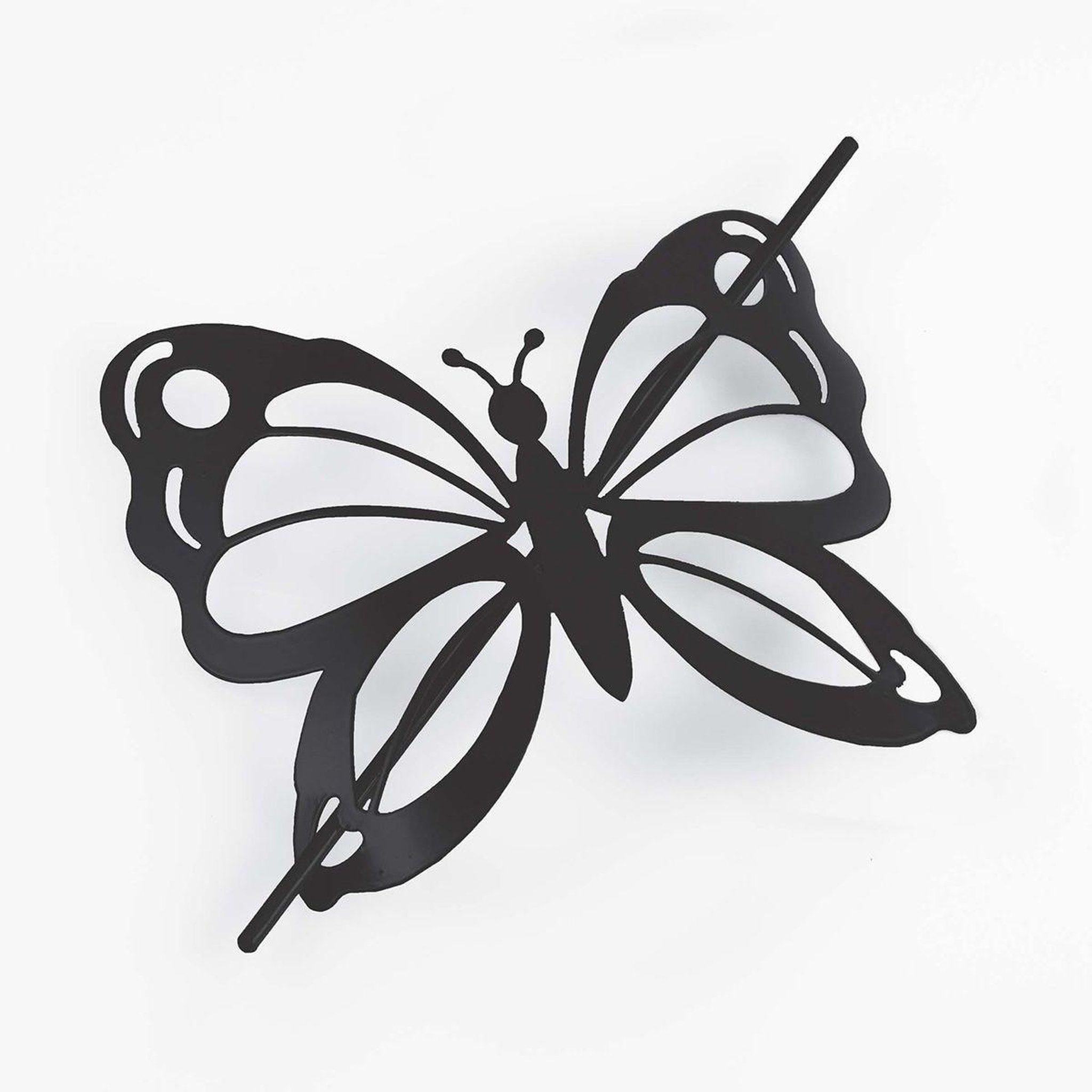 Voir la diapositive 2 : Douceur d'Intérieur Embrasse de rideau broche  farfalina  16cm noir