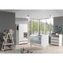 Voir la diapositive 2 : Paris Prix Commode 3 Tiroirs & 1 Niche  Kiddy  90cm Blanc