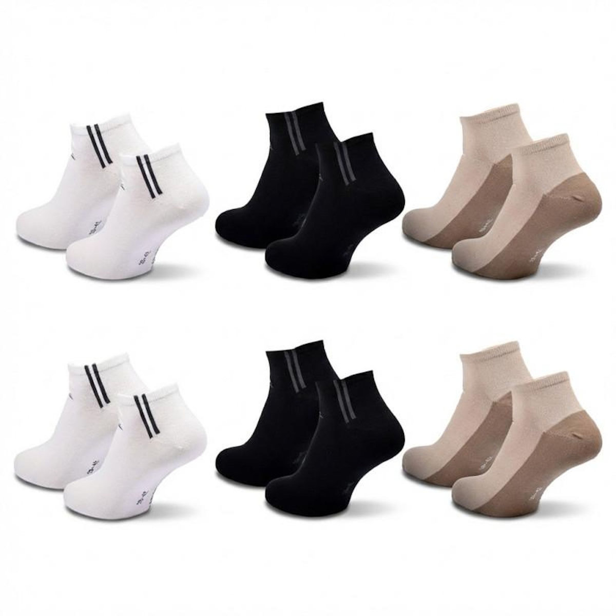 QUIKSILVER Quiksilver Pack de Chaussettes Homme SNEAKER– Lot 6 Paires Sport