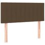 Voir la diapositive 4 : VIDAXL Tete de lit a LED Marron Fonce 90x5x78/88 cm Tissu